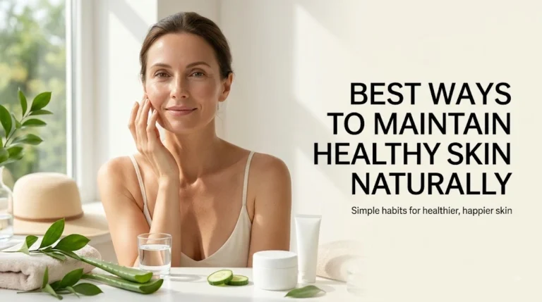 Best Ways To Maintain Healthy Skin Naturally