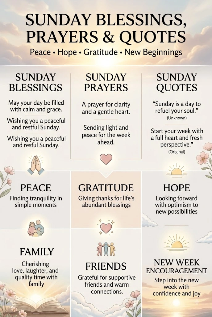Sunday Blessings Prayers And Quotes