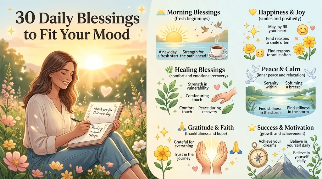 30 daily blessings to fit your mood