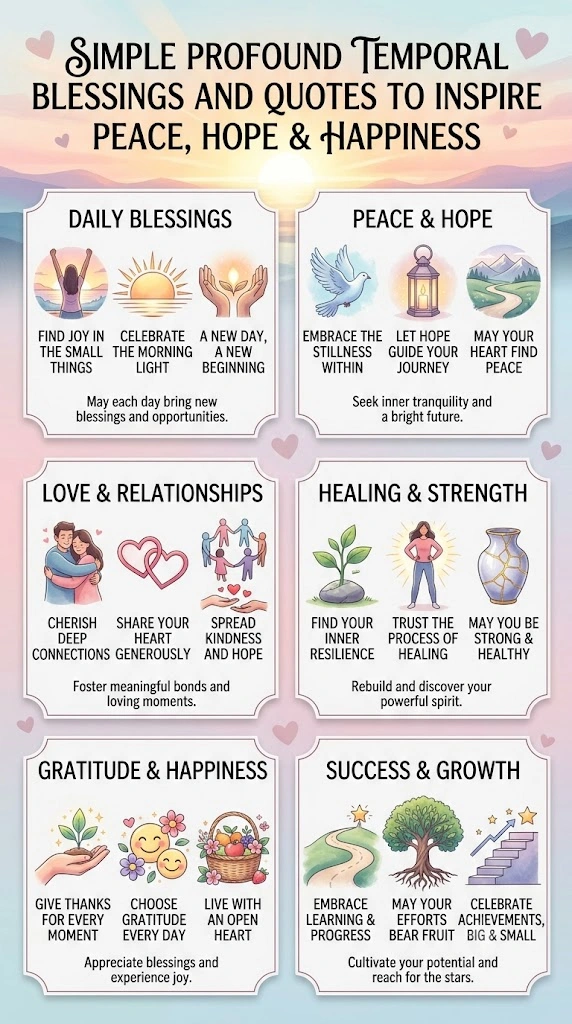 Simple Profound Temporal Blessings And Quotes