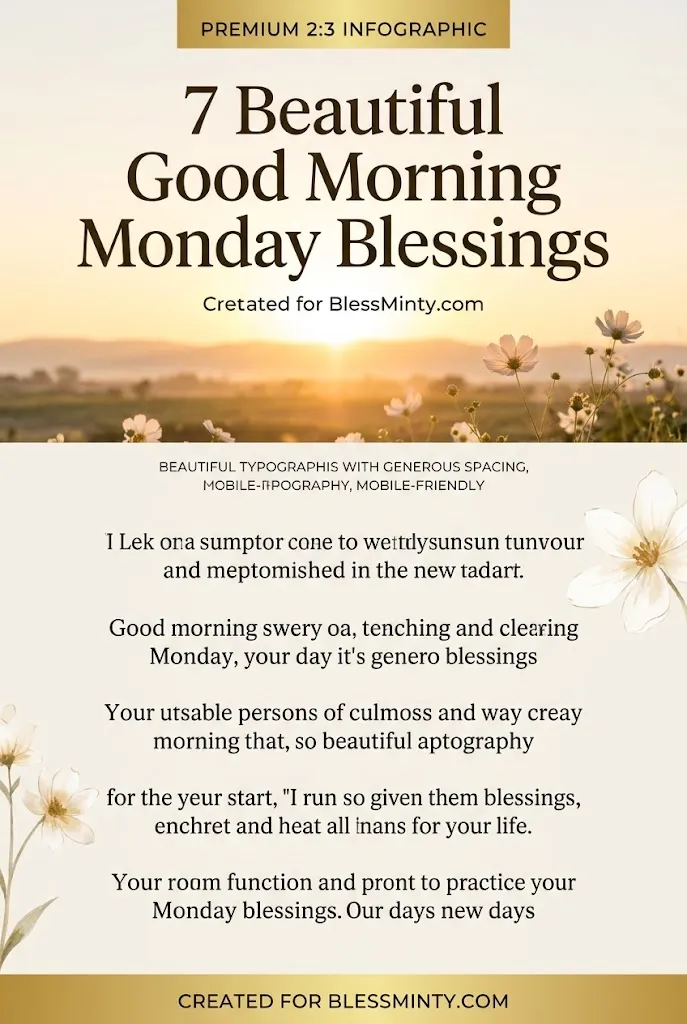 Good Morning Monday Blessings